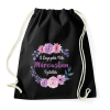 PRINTFASHION A legszebb nők márciusban születtek - Sportzsák, Tornazsák - Fekete