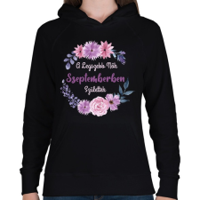 PRINTFASHION A legszebb nők szeptemberben születtek - Női kapucnis pulóver - Fekete női pulóver, kardigán