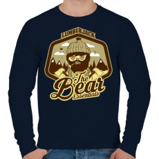 PRINTFASHION A lényeg - Férfi pulóver - Sötétkék