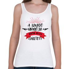 PRINTFASHION A levegő úrnője - Évszámmal - Női atléta - Fehér női trikó