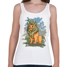 PRINTFASHION A leveli oroszlán - Női atléta - Fehér női trikó