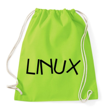 PRINTFASHION A linux - Sportzsák, Tornazsák - Limezöld tornazsák