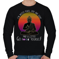 PRINTFASHION a little go f yoselfbk - Férfi pulóver - Fekete
