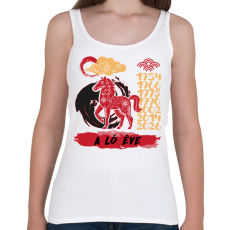 PRINTFASHION A ló éve - Női atléta - Fehér