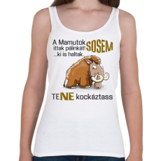 PRINTFASHION a mamutok sosem - Női atléta - Fehér