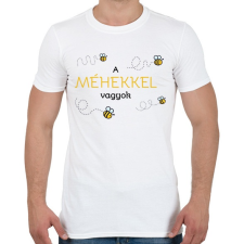 PRINTFASHION A méhekkel vagyok - Férfi póló - Fehér férfi póló