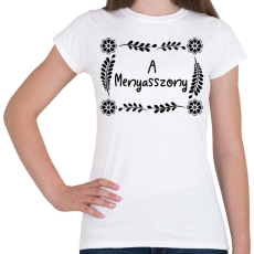 PRINTFASHION A menyasszony (virágmintás) - Női póló - Fehér