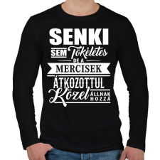 PRINTFASHION A mercisek tökéletesek! - Férfi hosszú ujjú póló - Fekete férfi póló