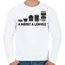 PRINTFASHION A méret a lényeg - Férfi pulóver - Fehér női pulóver, kardigán