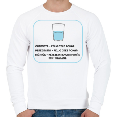 PRINTFASHION A mérnök szerint - Férfi pulóver - Fehér