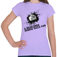 PRINTFASHION a_meselonek_mindig_igaza_van_(feherhez)molnar_zsuzsanna - Női póló - Viola női póló