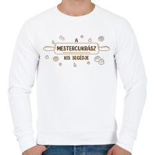 PRINTFASHION A mestercukrász kis segédje - Férfi pulóver - Fehér férfi pulóver, kardigán