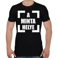 PRINTFASHION a_minta_helye_1 - Férfi póló - Fekete férfi póló