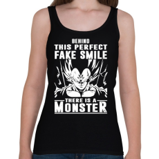 PRINTFASHION A mosoly mögött egy szörny lakozik - Női atléta - Fekete