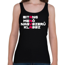 PRINTFASHION A.N.Y.A. - Női atléta - Fekete női trikó