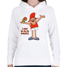 PRINTFASHION A nagy ho-ho-ho horgász - Női kapucnis pulóver - Fehér