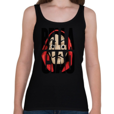 PRINTFASHION A nagy pénzrablás - Bella ciao  - Női atléta - Fekete női trikó