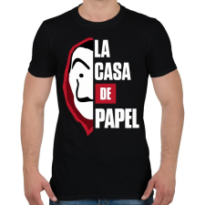 PRINTFASHION A nagy pénzrablás - Férfi póló - Fekete férfi póló