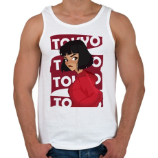 PRINTFASHION A nagy pénzrablás - TOKYO - Férfi atléta - Fehér