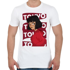 PRINTFASHION A nagy pénzrablás - TOKYO - Férfi póló - Fehér férfi póló