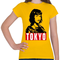 PRINTFASHION A nagy pénzrablás - Tokyo - Női póló - Sárga