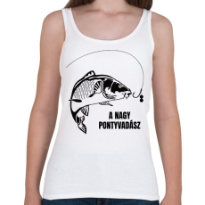 PRINTFASHION A nagy pontyvadász - Női atléta - Fehér