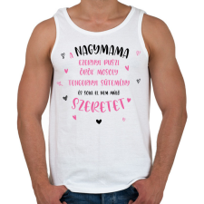 PRINTFASHION A nagymama ezernyi puszi - Férfi atléta - Fehér atléta, trikó