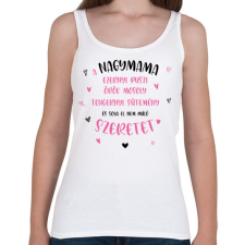 PRINTFASHION A nagymama ezernyi puszi - Női atléta - Fehér női trikó