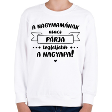 PRINTFASHION A nagymamának nincs párja - Fekete - Gyerek pulóver - Fehér gyerek pulóver, kardigán