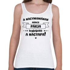 PRINTFASHION A nagymamának nincs párja - Fekete - Női atléta - Fehér