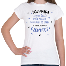 PRINTFASHION A nagypapa ezernyi ölelés - Női póló - Fehér női póló