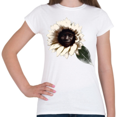 PRINTFASHION A napraforgó arca - Női póló - Fehér