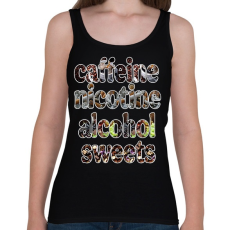 PRINTFASHION A négy elem - Női atléta - Fekete