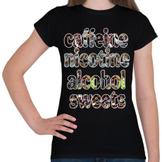 PRINTFASHION A négy elem - Női póló - Fekete