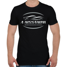 PRINTFASHION A nissanom nélkül - Férfi póló - Fekete férfi póló