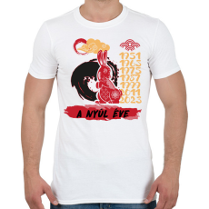 PRINTFASHION A nyúl éve - Férfi póló - Fehér
