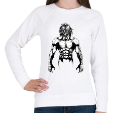 PRINTFASHION A.O.T. - Női pulóver - Fehér női pulóver, kardigán