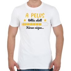 PRINTFASHION A pelus töltés alatt - Férfi póló - Fehér