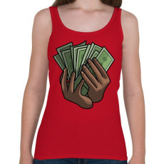 PRINTFASHION A pénz beszél. - Női atléta - Cseresznyepiros