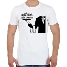 PRINTFASHION A pincérkedés az én kardióm - Férfi póló - Fehér férfi póló