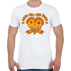 PRINTFASHION A pizza nem töri össze - Férfi póló - Fehér