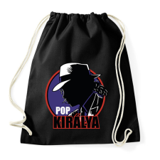 PRINTFASHION A pop királya - Sportzsák, Tornazsák - Fekete tornazsák