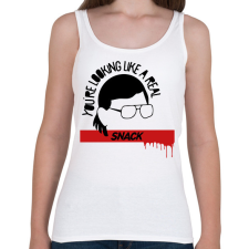 PRINTFASHION A real snack - Női atléta - Fehér női trikó