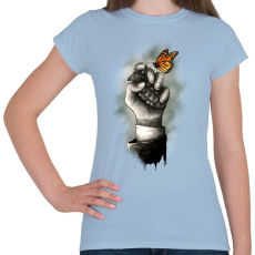 PRINTFASHION A remény jele - Női póló - Világoskék