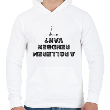 PRINTFASHION A rollerem rendben van? - Férfi kapucnis pulóver - Fehér férfi pulóver, kardigán