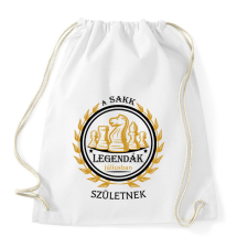 PRINTFASHION A sakk legenda - Hónappal - Sportzsák, Tornazsák - Fehér tornazsák