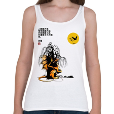 PRINTFASHION A sárkány kémleli az eget - Női atléta - Fehér női trikó