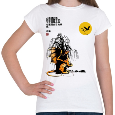 PRINTFASHION A sárkány kémleli az eget - Női póló - Fehér