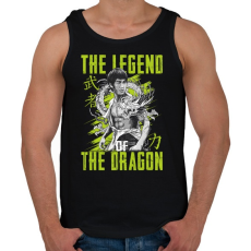 PRINTFASHION A sárkány legendája - Férfi atléta - Fekete