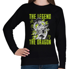 PRINTFASHION A sárkány legendája - Női pulóver - Fekete női pulóver, kardigán